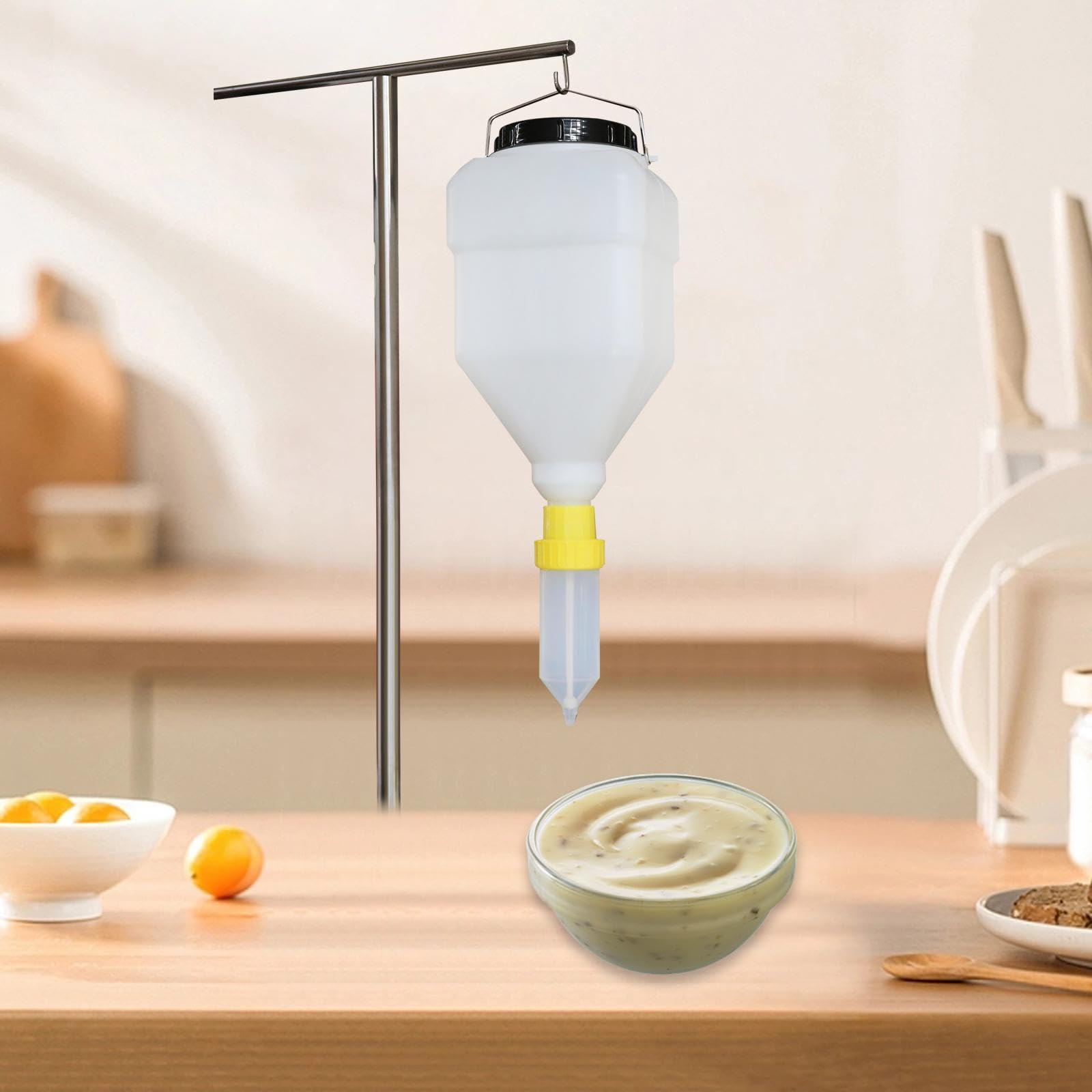 Dispensador de Salsa Colgante, for Cocina, Barbacoa al Aire Libre, Asar y cocinar, Botella exprimible fácil de Usar for Salsas, aderezos y condimentos
