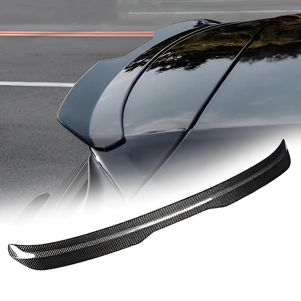 Rear Spoiler for Toyota Corolla Cross XG10 2021 2022 2023 2024 2025, Rear Boot Spoiler Lip Wing Tail Trunk Spoiler Lip Splitter Wing Roof Spoiler Accessories,B-Carbon Fiber