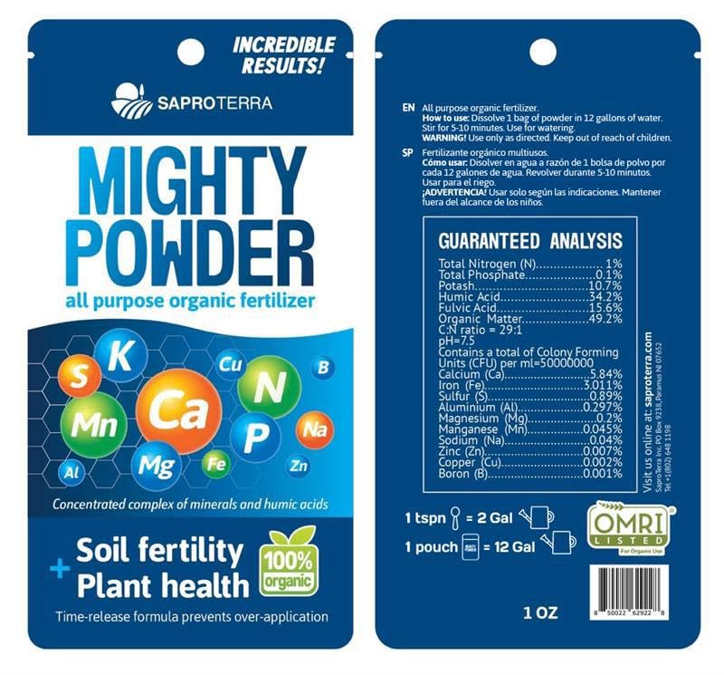 Fertilizante en polvo orgánico, 1 oz, pack 6 unidades miniatura 4