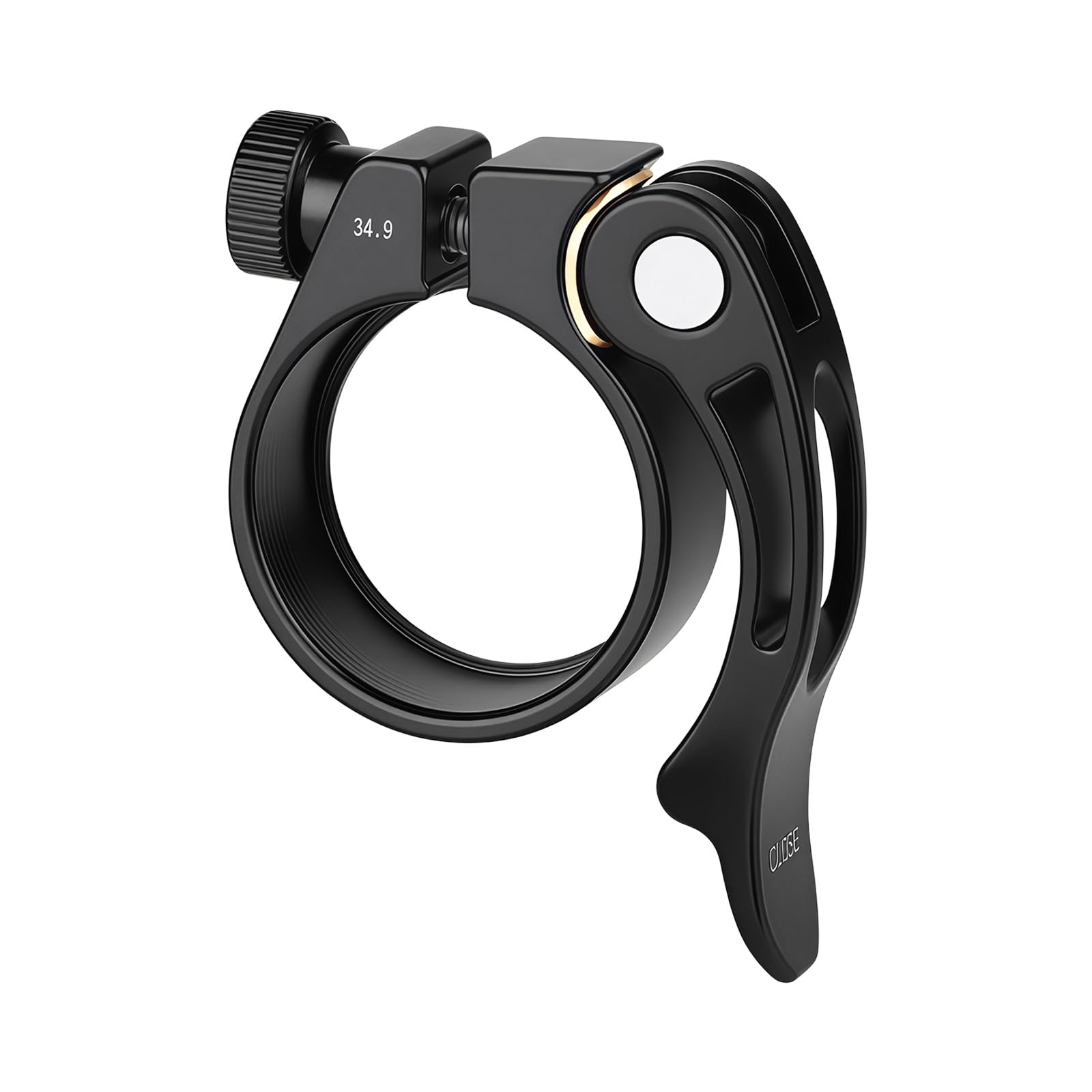 Ljhnba 34.9Mm Universals Bike Seatpost Clamps Quickly Release Metal Bicycles Saddles Seat Clamps Stable Cycling Part Adjustable Bicycles Seat Tube Fastener