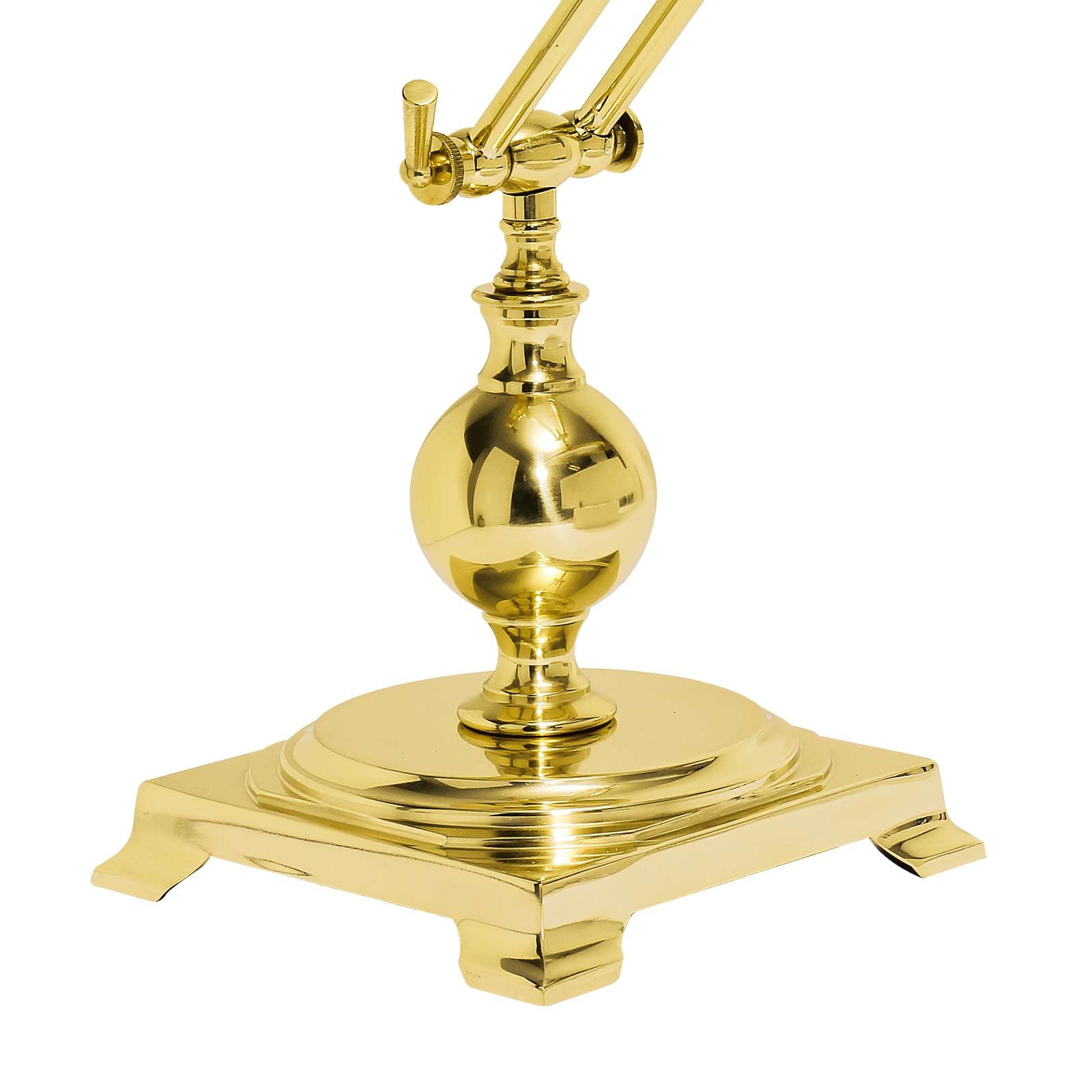 Lampada da tavolo in ottone massiccio alta 43 cm regolabile E14 lampada banker lampada da tavolo lampada da studio lampada da pianoforte