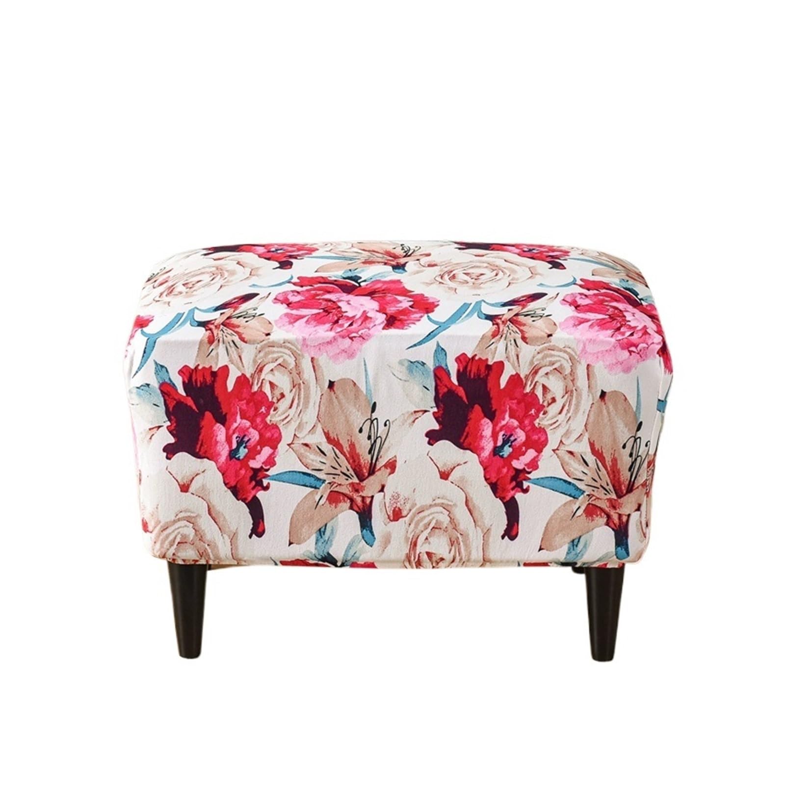 GCYEIDMA Wing Chair Slipcover Wing Chair Cover Stretch Armchair Relax Sofa Slipcovers with Seat Cushion Footstool Covers(B16 Footstool Cover)