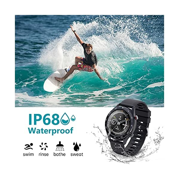 Bebinca GT2 Pro Smart Watch for Men (Make/Receive Call), SpO2/Real-time Heart Rate/Sleep Monitor/Voice Assistant Fitness Tracker, Built-in MP3 Player for iPhone Samsung Android Phone