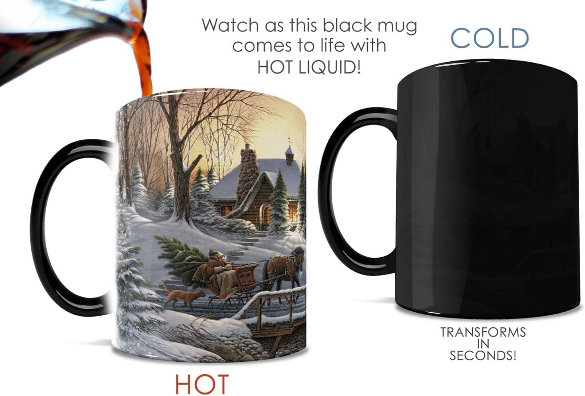 Morphing Mugs Heading Home – Wild Wings by Terry Redlin - One 11 oz Color Changing Ceramic Mug – Image Revealed When HOT Liquid Is Added! image 5