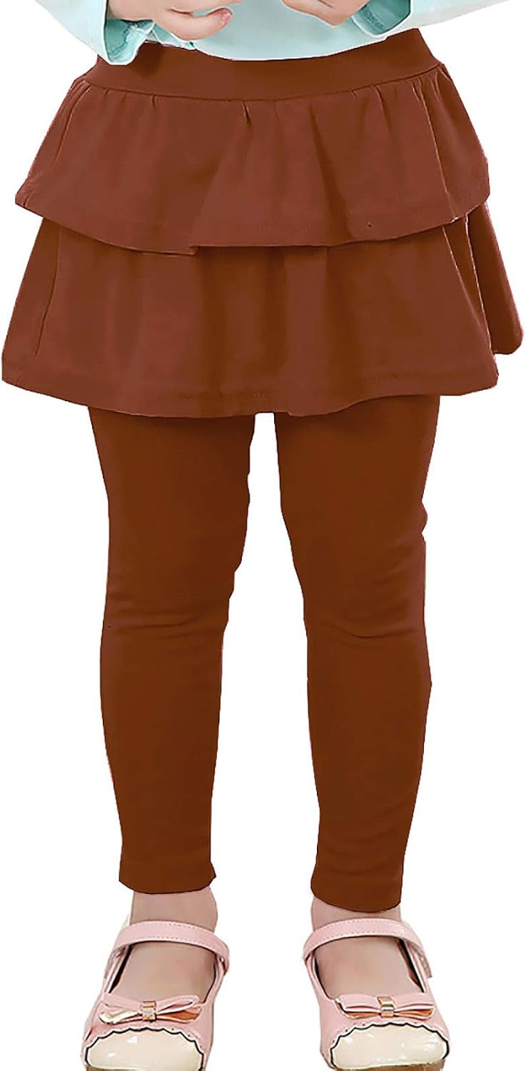RieKet Girls School Uniform Pants Warm Stretchy Athletic Leggings with Skirt 2-14 Years RieKet Girls School Uniform Pants Warm Stretchy Athletic Leggings with Skirt 2-14 Years