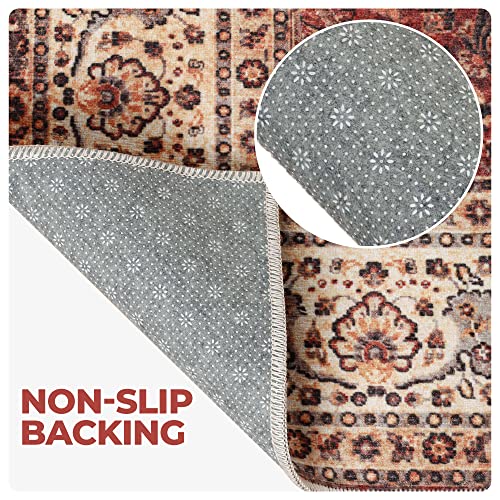Grand tapis d'intérieur lavable 0,7x2,4m style géométrique Toucan - 7
