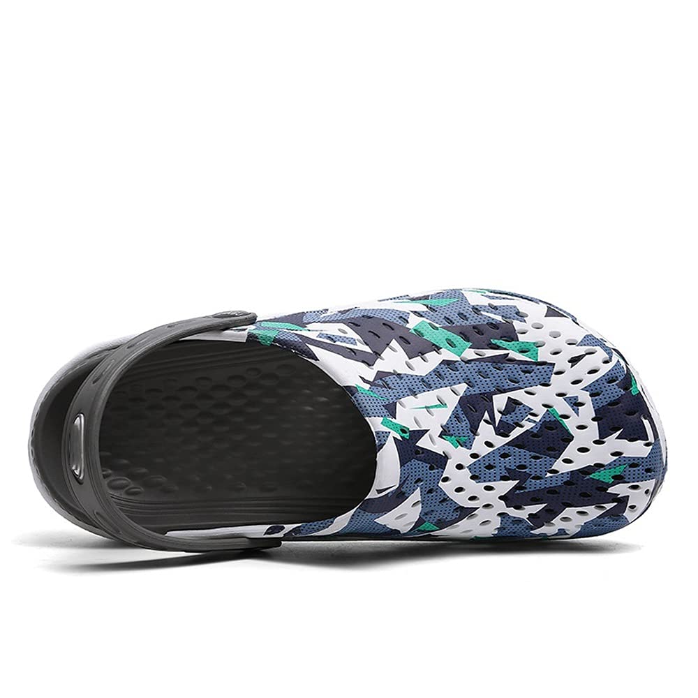 MMRTDJDR Sandalias para Hombre, Zuecos con Agujeros Unisex de Verano, Zapatillas Ligeras para Parejas, Sandalias Antideslizantes Coloridas de EVA, Zapatos de Playa para Hombre, Chanclas