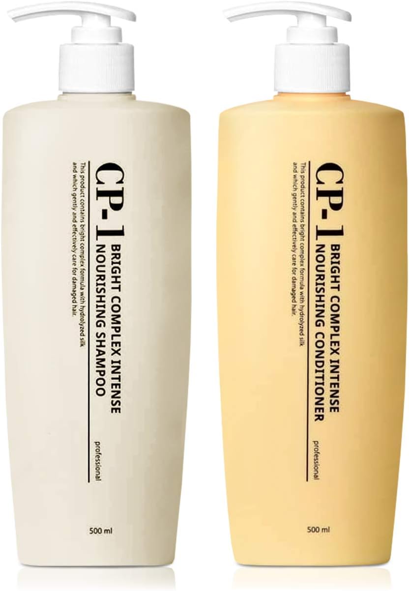 CP-1 Protein Shampoo & Conditioner Set Set | Low Molecular Protein, Amino Acid, Korean Salon Exclusive, Weak Acid, Collagen | 16.9 fl oz (500 ml) + 16.9 fl oz (500 ml)