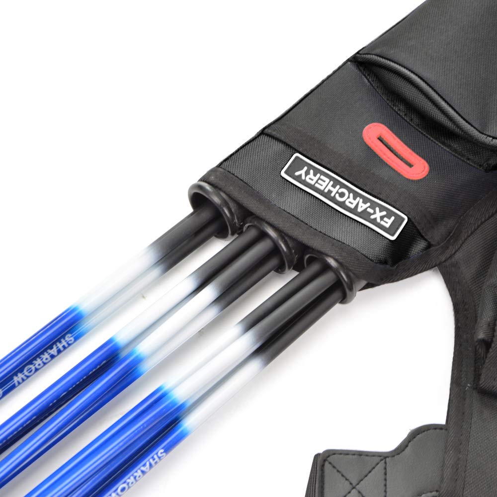 SHARROW Tiro con L'Arco Borsa Arco Ricurvo Custodia per Archi Recurve Sacchetto Sacca da Prua con 3 Tubi Faretra per Frecce Accessori per la Caccia all'aperto