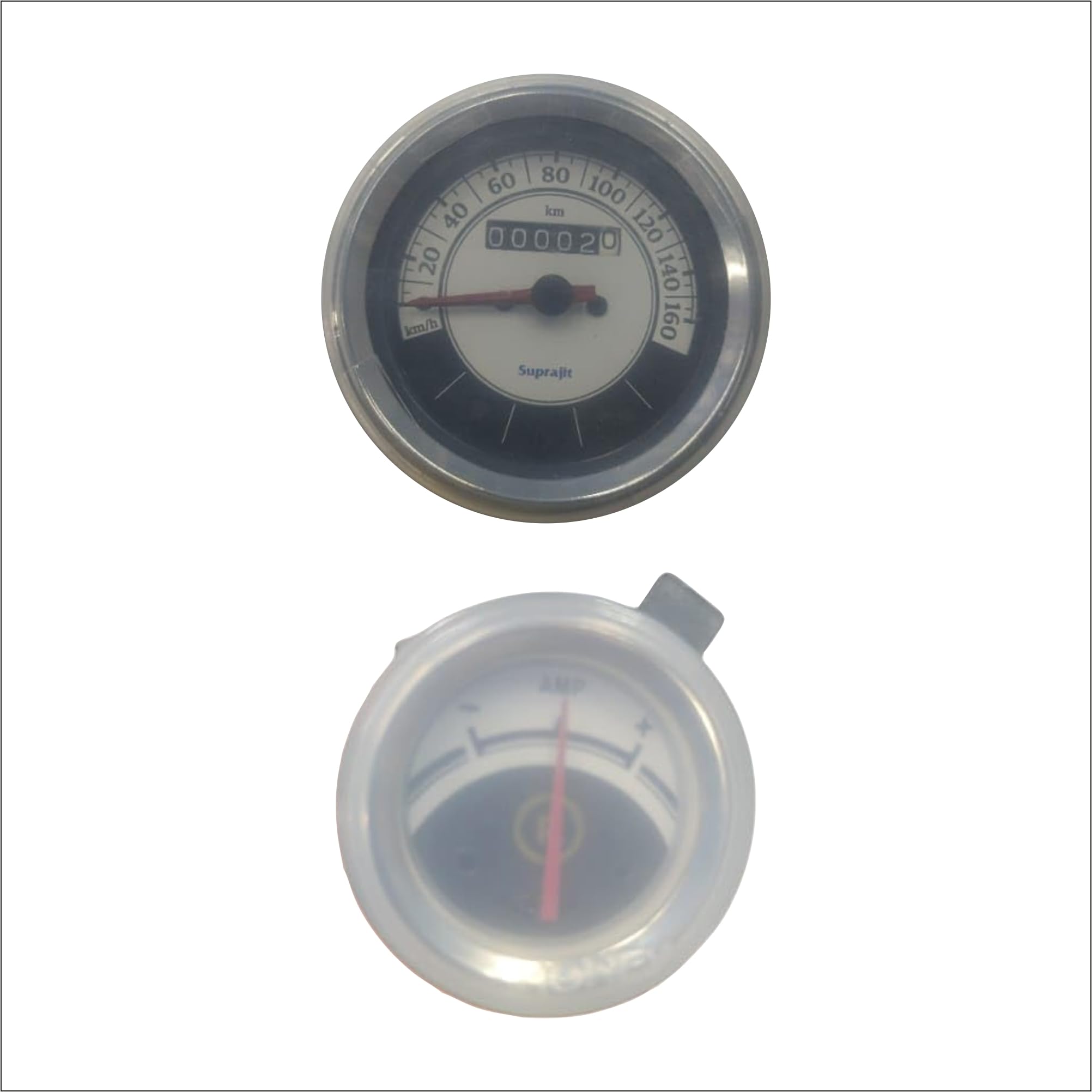 B.K ACCESSORIES Bike Monsoon Cap Kit Combo for RE Classic 350/500 -Premium Waterproof PVC Meter Cover, Speedometer, Ampere Meter, and Petrol Tank Lock Cover