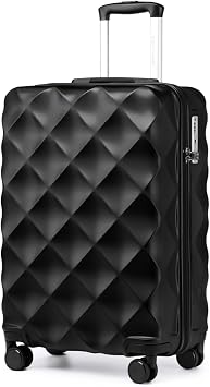 British Traveller 28 Inch Large Suitcase, Lightweight Hard Shell Luggage
