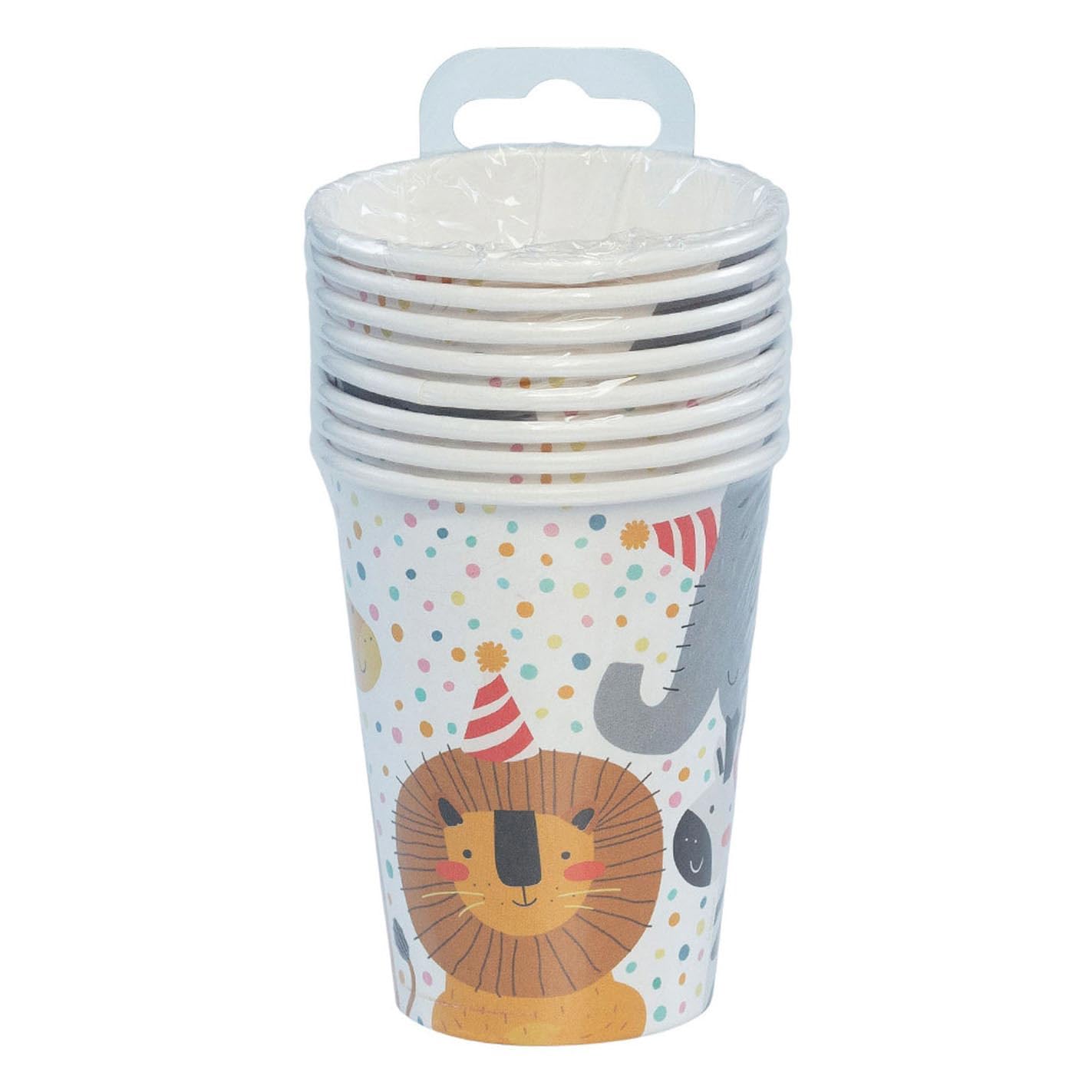 8 Cups * Wild Animals * for Children's Birthday Parties and Zoo Party | Wild Animals Safari Children Birthday Party Paper Cups Party Cups