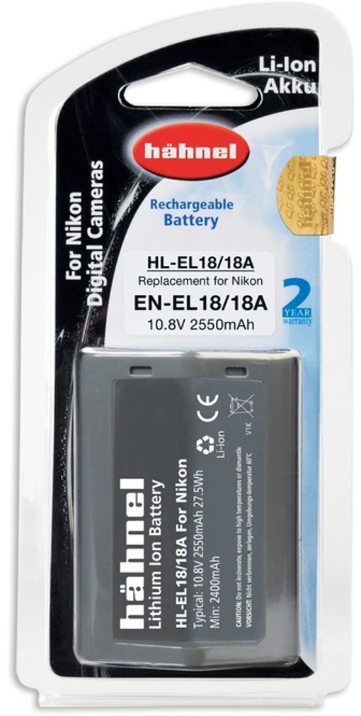 Hahnel Black Hähnel Hl-El18 Li-Ion Battery For Nikon En-El18