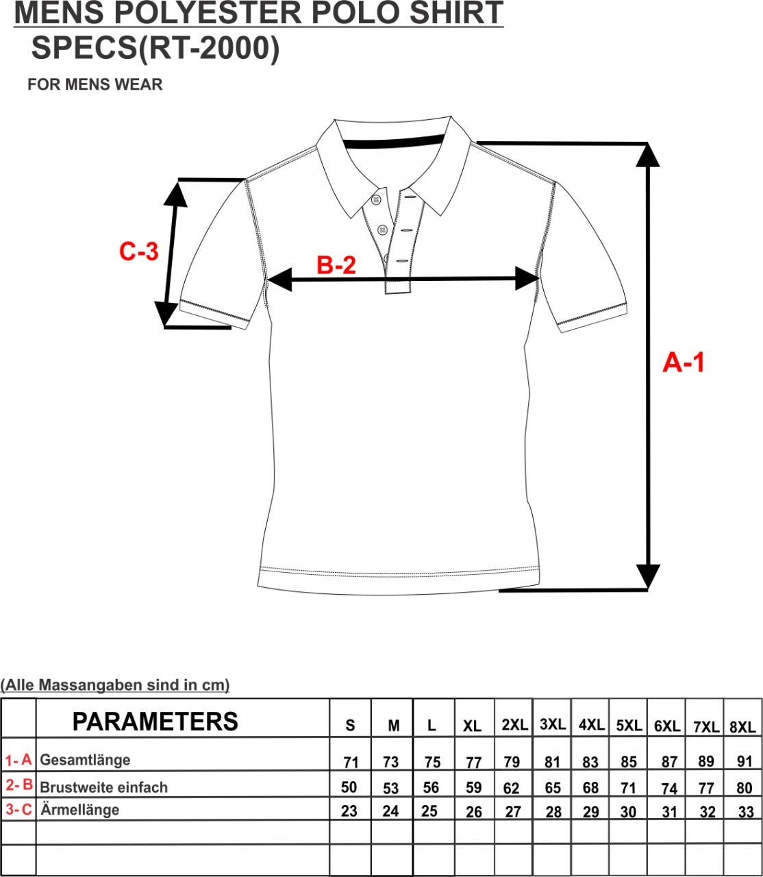Raff & Taff Polo Shirt Fitness Shirt hochwertiges Atmungaktives Funktionsshirt T-Shirt Freizeit Shirt