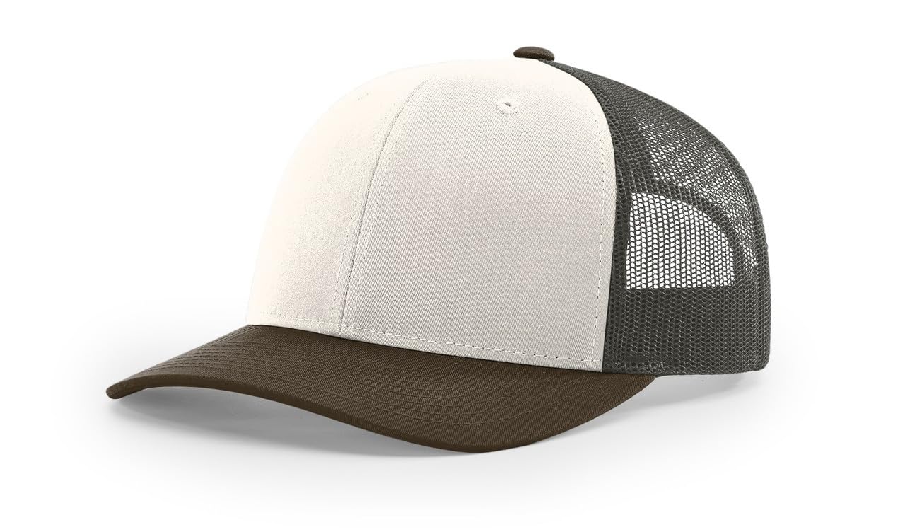 Richardson 112 Trucker Hat – Snapback Cap – Multiple Colors & Pack Sizes (1, 2, 6, 12, 24)