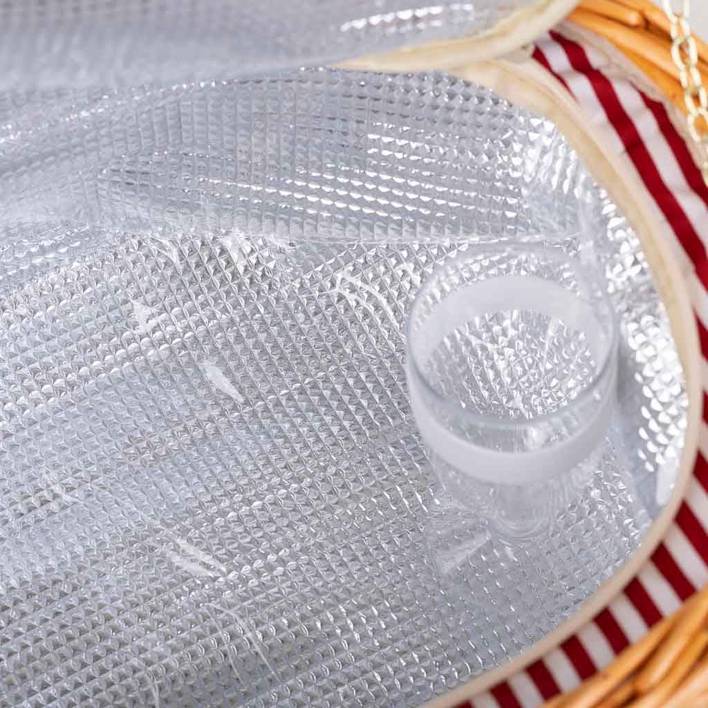 WANDERLUST DECO Cesta de Picnic 2 Servicios Marron