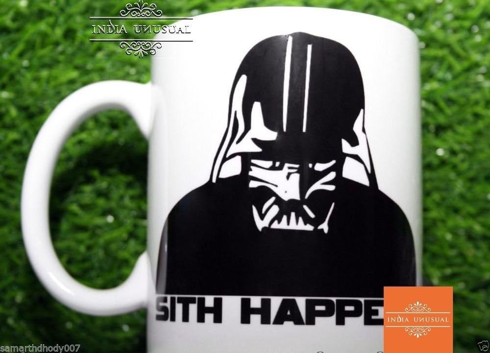 INDIA UNUSUAL Sith Happens Jedi Star Wars Anakin Skywalker Darth Vader Coffee Mug
