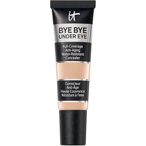 IT Cosmetics Bye Bye Under Eye Concealer - Water-Resistant, 24H Full Coverage Brightening Concealer For Dark Circles, Fine Lines, Redness & Discoloration, Anti-Aging Color Correcting Cream - 0.4 fl oz
