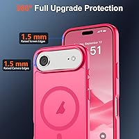 Vista 813 de SUPFINE - Funda magnética para iPhone 13 Pro Max (compatible con MagSafe), (protección contra caídas de grado militar de 10 pies), delgada, Negro