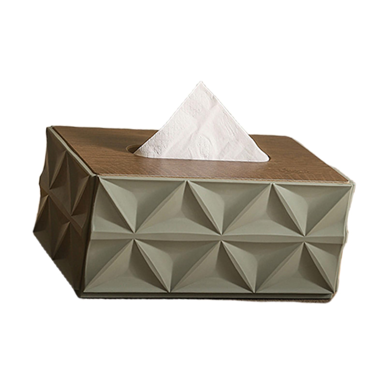 Wood and Tissue Box Ideal for Household or Business Paper Towel Holder for Countertop Decoration Modern Tissue Dispenser