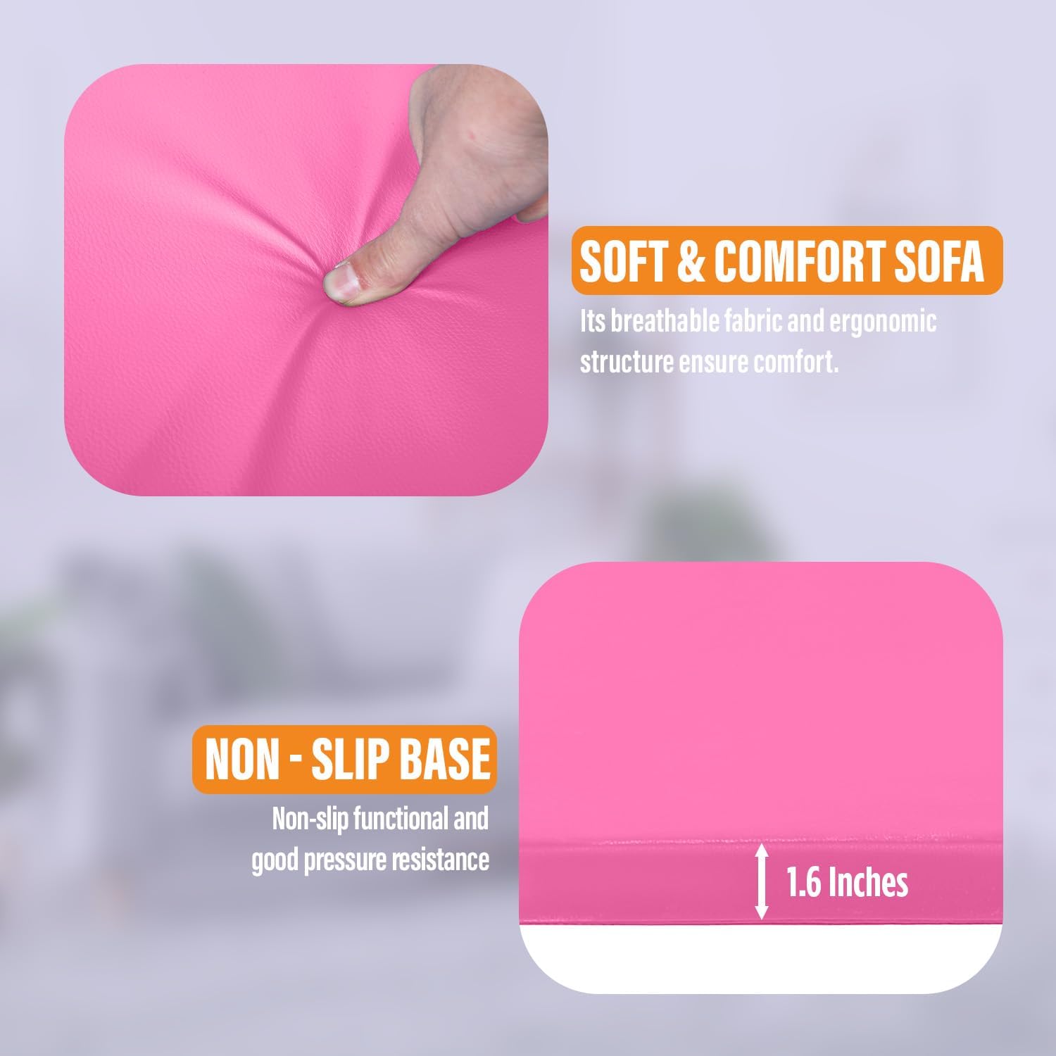 Gymnastics Mats Foldable Tumbling Mats Portable Gymnastics Exercise Mat 2x6/2.5x6.4/4x6/4x8/4x10/ Gymnastics Tumbling Mats Pad Home Exercise Panel Mat With Carrying Handles