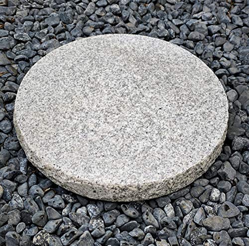 Garden Paradies Handmade Granitsockel Grablaterne Sockel Rund Vasen Sockel Grablampe Grableuchte Grablicht Sockel Lampensockel 3