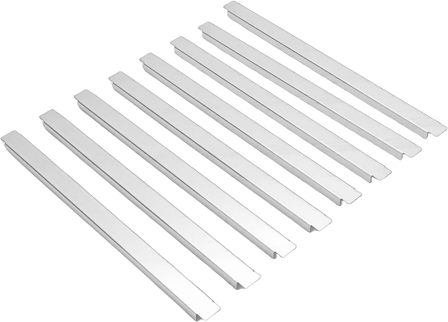 VINGVO Stainless Steel Adaptor, 8 Pcs 12.6 Inch Steam Table Adapter Bars Long Divider Rods for Hotel, Restaurant Pan, Home Kitchen, Catering & Commercial Food Service Accessories
