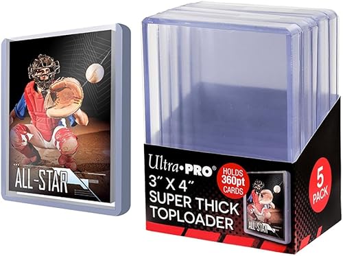 Vista 2 de Ultra Pro 82327 - Toploaders supergruesos de 3 x 4 pulgadas (10 unidades), crema, 130pt