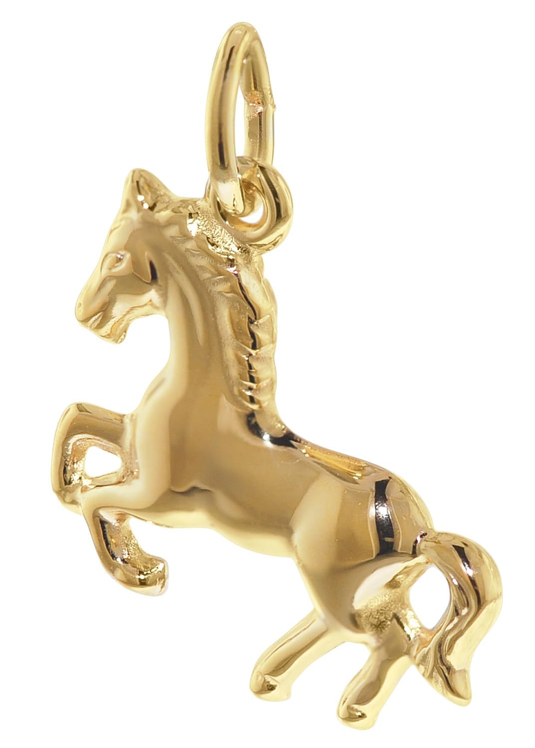 trendor Schmuck-Anhänger Pferd Gold 333 / 8K 21558 | zeitloses Schmuckstück für Kinder, elegantes Accessoire,