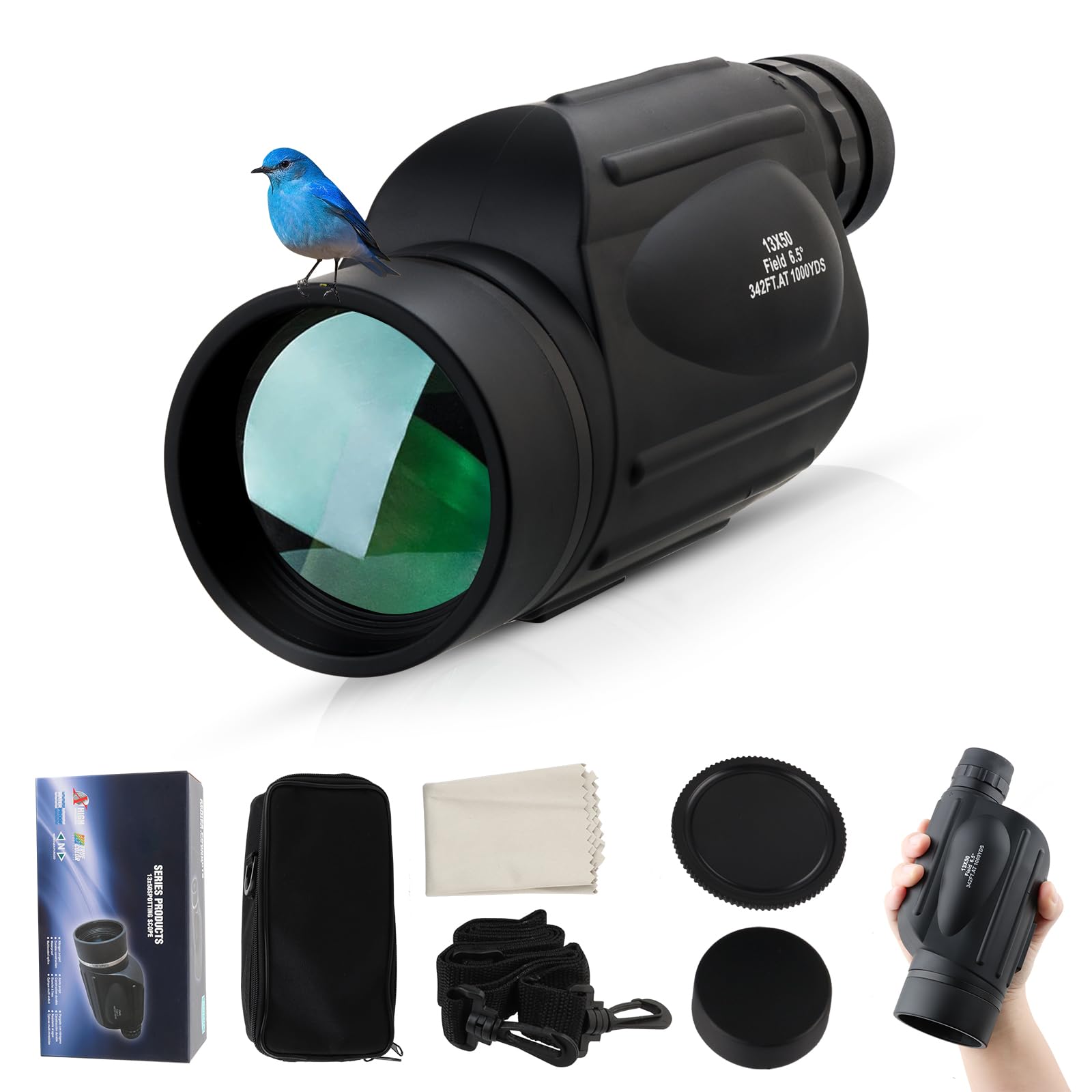 単眼望遠鏡FMC光学レンズBAK 4プリズム10 M防水電話ホルダー付き Amazon | 単眼鏡 望遠鏡 10-30x50 高倍率 望遠レンズ BAK4