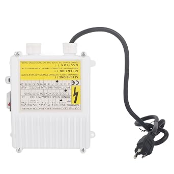 Submersible Pumps Controller, Pump Control Box for Deep Well Submersible Household Suction Pumps(0.55KW 0.5HP 20uf 5A US Plug 110V)