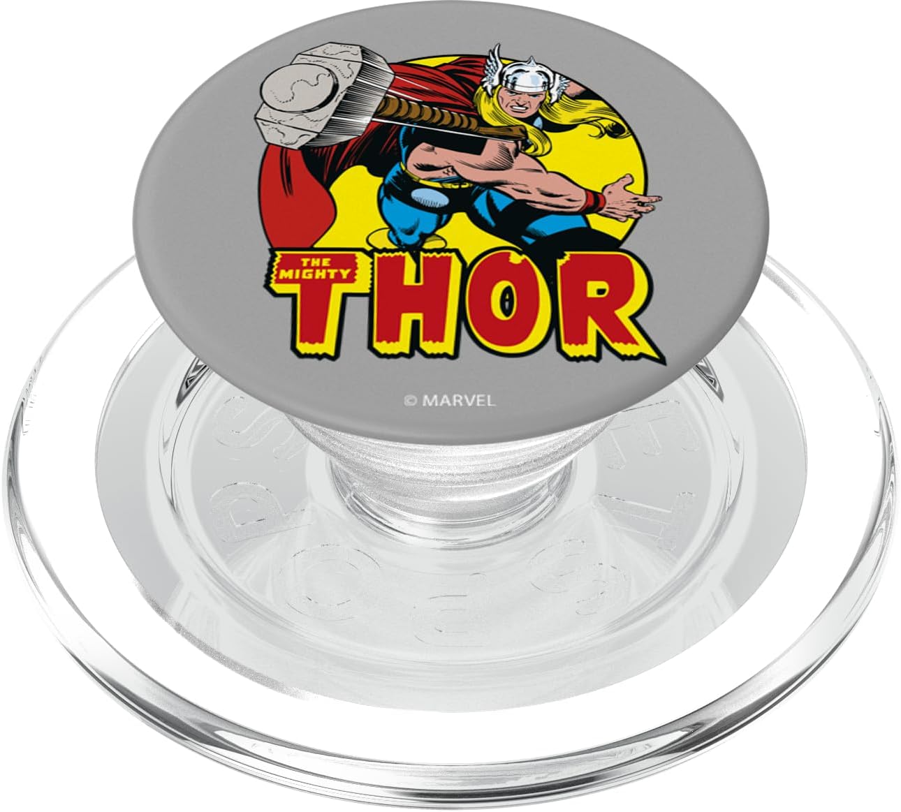 Marvel Mighty Thor Mjolnir Hammer Throw Vintage PopSockets MagSafe PopGrip for iPhone