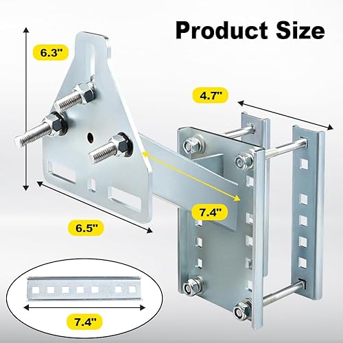 Miniatura 6 de Soporte para neumáticos de repuesto y soporte con cerradura, soporte universal para neumáticos de repuesto que se adapta a la mayoría de ruedas de