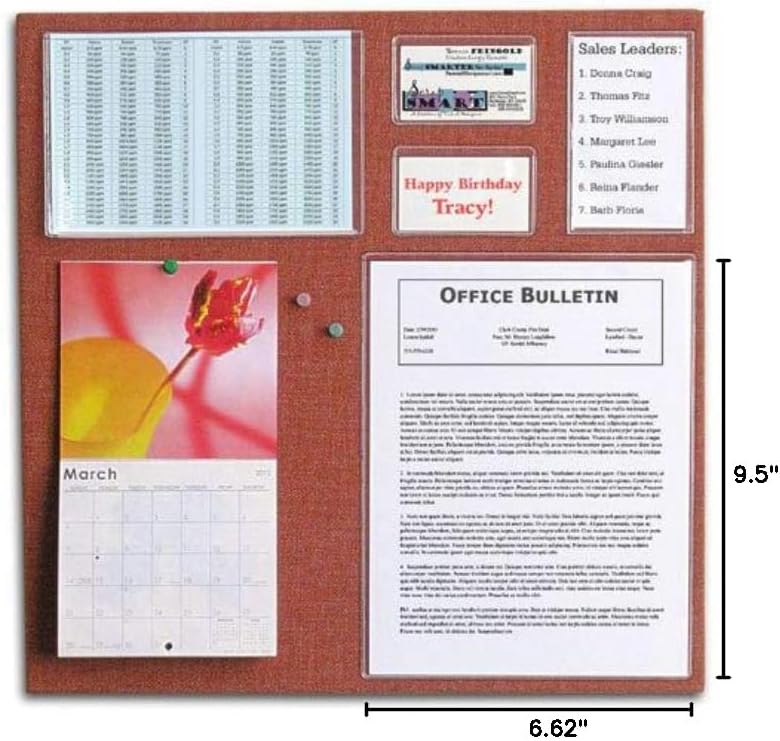 StoreSMART - Peel & Stick Pocket - 6" x 9 1/2" Open Short Side - 20-Pack - Clear Vinyl Plastic - STB109S-20 image 3