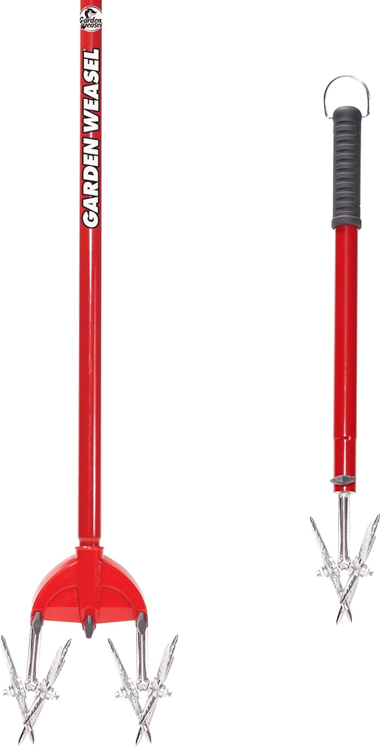 Garden Weasel Rotary Cultivator & Hand Tiller 2in1