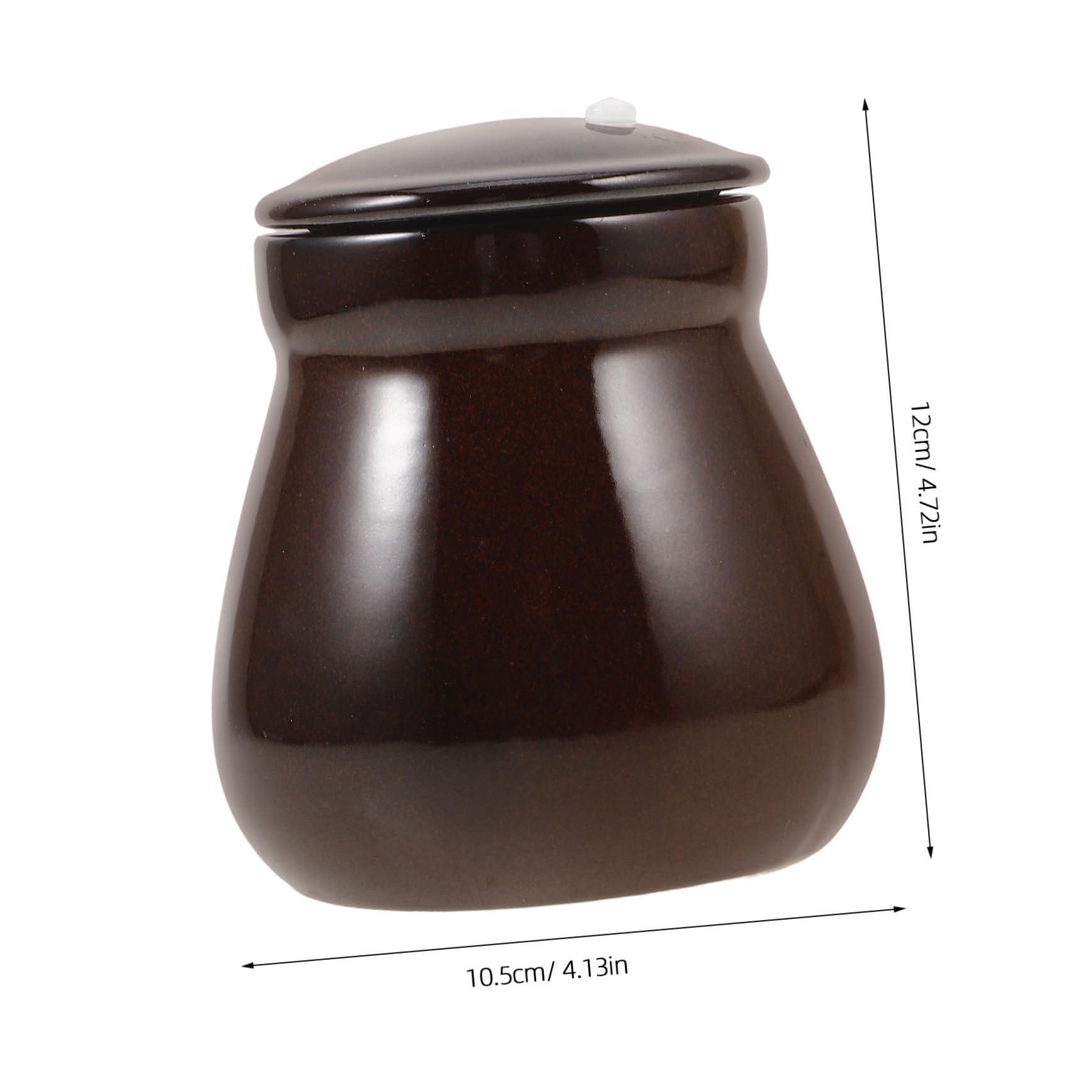 GRIRIW Ceramic Jar Airtight Food Storage Containers Soup Bowls Coffee Syrup Pot Ceramics