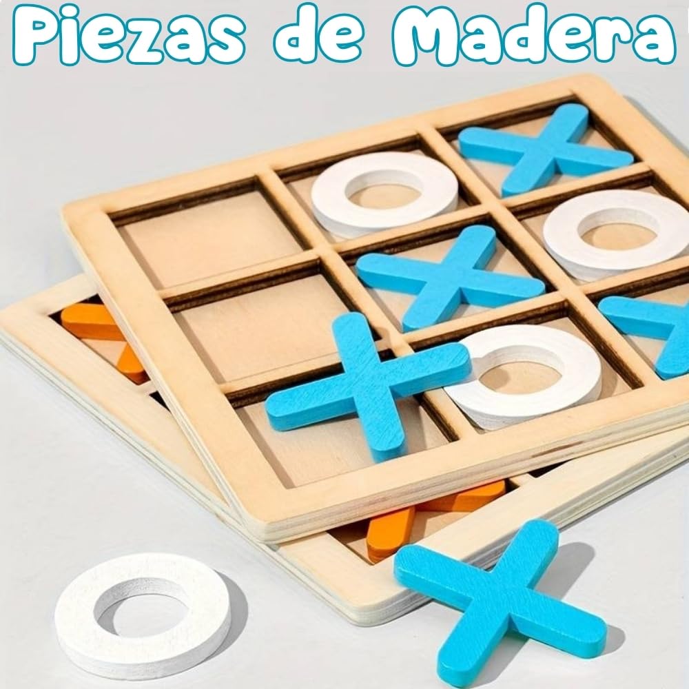 20 PCS Mini Juegos Tres en Raya, Regalos Cumpleaños Niños Colegio, Detalle Cumpleaños Infantil para Invitados, Alumnos Primaria, Madera Suave, Envase Individual para Regalos, Pack 20 Juegos 3 en Raya