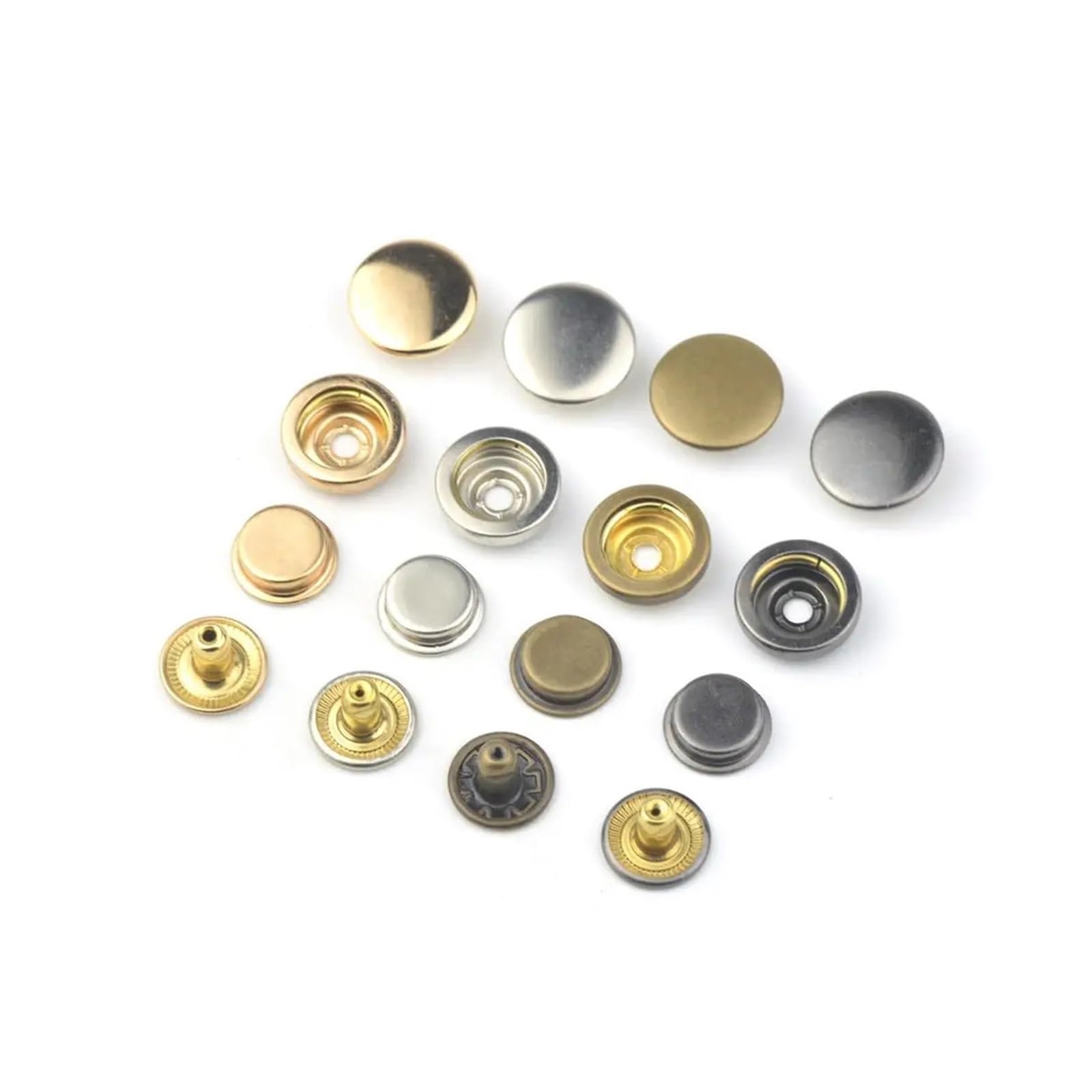 Snap Fasteners Botón Die Botones de 30 piezas o molde troqueles presión 1 pieza