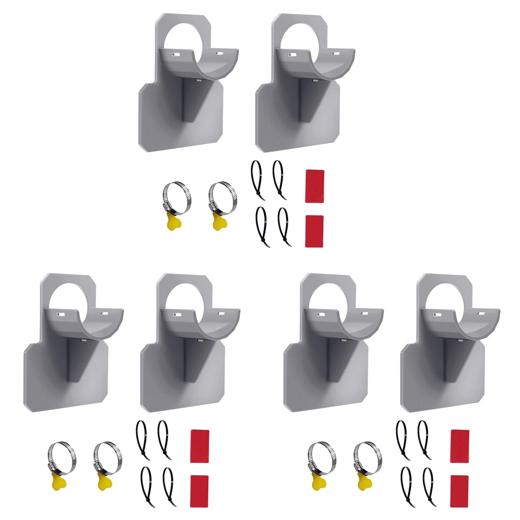 Jnchdghwa Gray 6Set Swimming Pool Pipe Holders, Above Ground Pool Accessories, Pool Accessories, Pool Hoses For Above Ground Pools