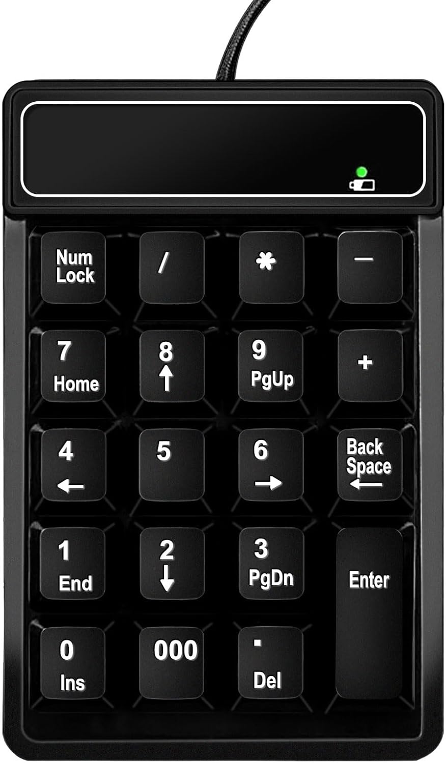 USB Number Pad Numpad Numeric Keypad for Laptops Computer Desktop,Portable Financial