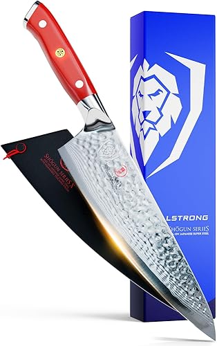 Miniatura 8 de DALSTRONG VG10 Shogun Series X Gyuto cuchillo chef con acabado martillado con funda 8 pulgadas