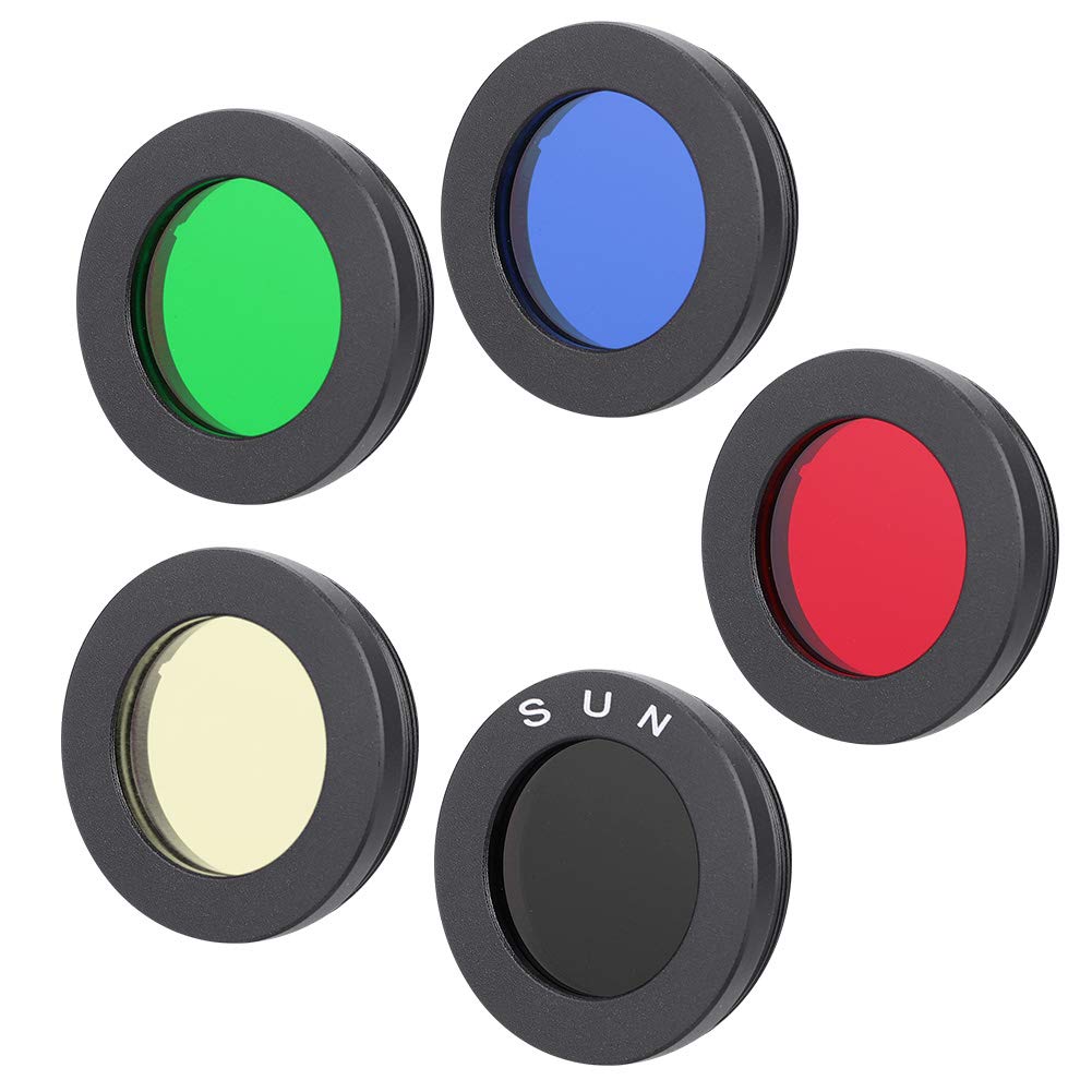 Kit de filtres télescopiques de 25 pouces/31,1,7 mm, kit de filtres à lentille en couleur, filtre de couleur de lentille oculaire télescopique pour lune, Jupiter, Mars, Saturne, amas d'étoiles