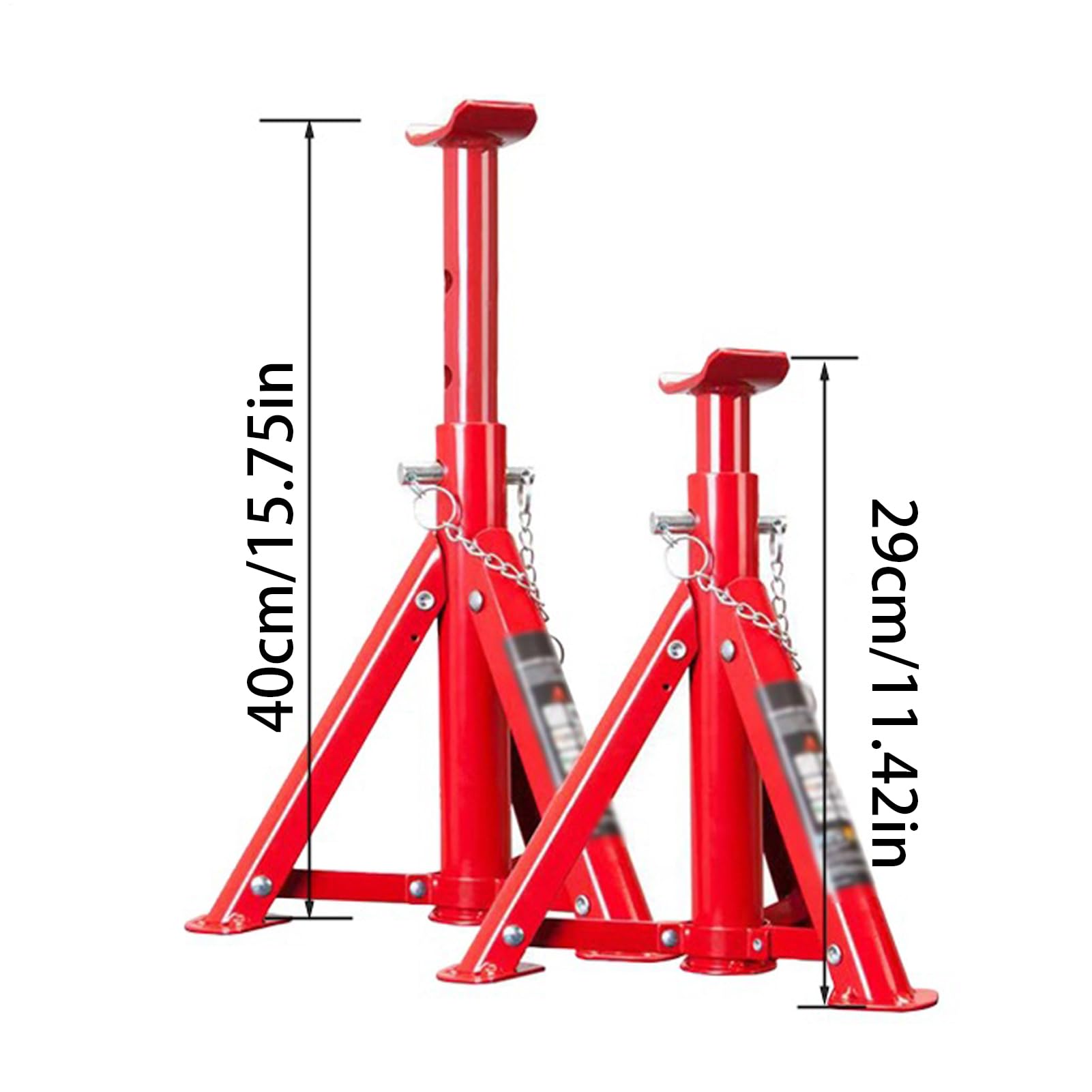 Supports de Cric pour Camions Cric de Voiture 3000 Kg | Équipement de Levage Pliant 3 Tonnes pour Camions, Entretien Mécanique et Fournitures de Réparation Véhicules