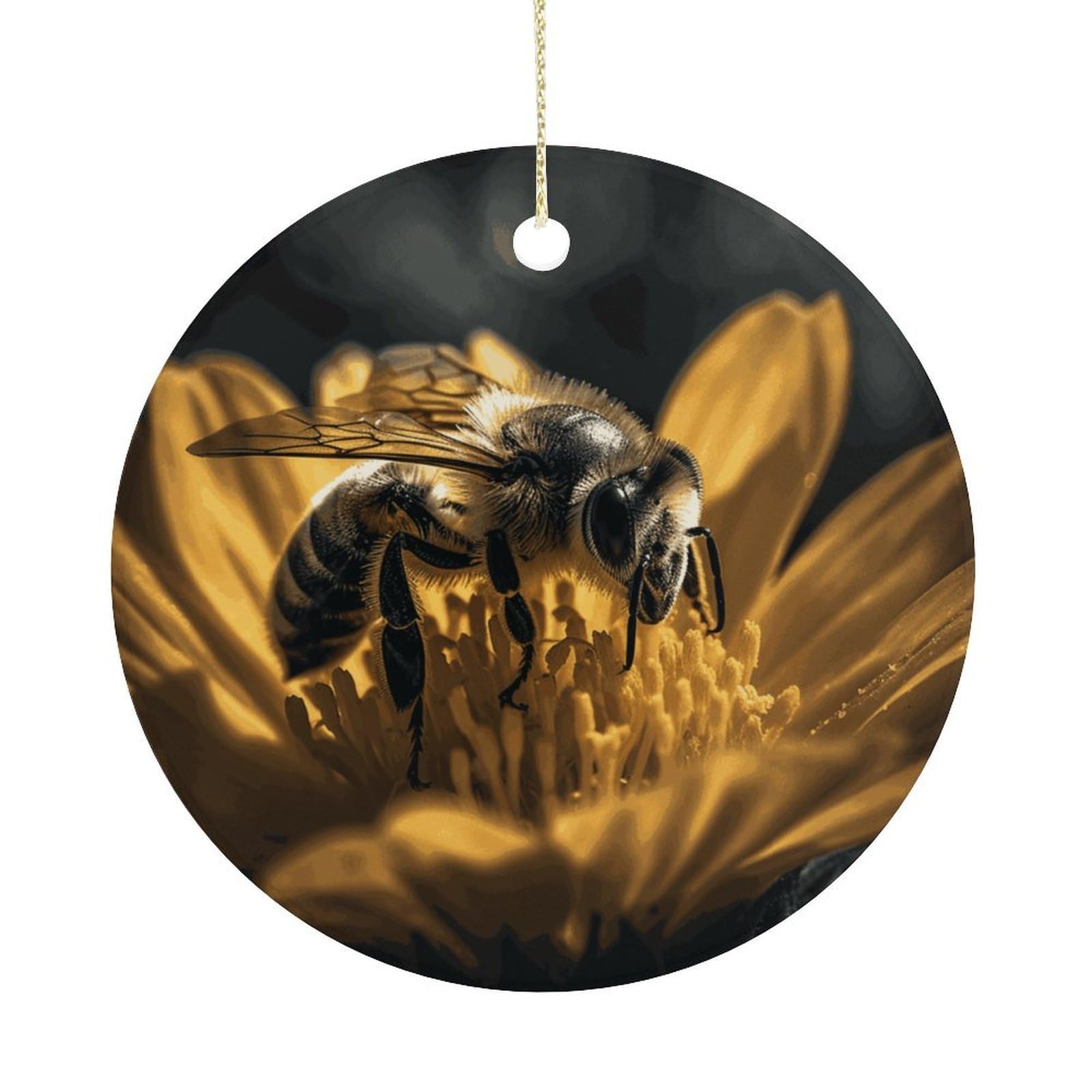 Adfgyerh Women's Style Serious Bee Hanging Ceramic Ornaments, Christmas Tree Decorations, Funny Home Decor Gifts For Sisters & Work Best Friends