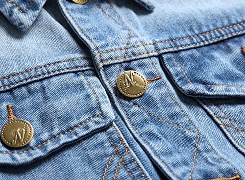 Denim Vest Men Lapel Sleeveless Slim Fit Retro Ripped Casual Jean Vest for Men's4