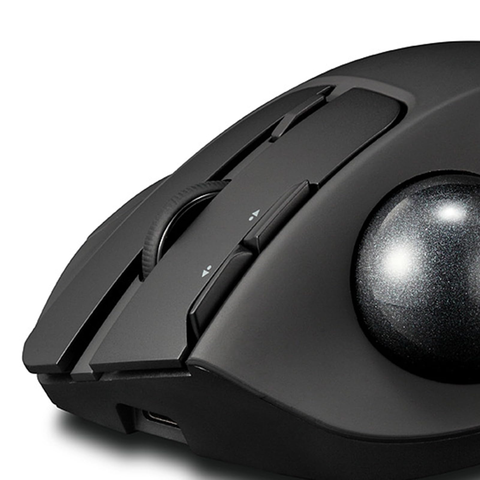 Mouse con Trackball Senza Fili (BLACK) | con Display LCD Silenzioso 8000 DPI 8 Pulsanti Retroilluminazione RGB Batteria da 730 MAh per la Progettazione di Lavori di