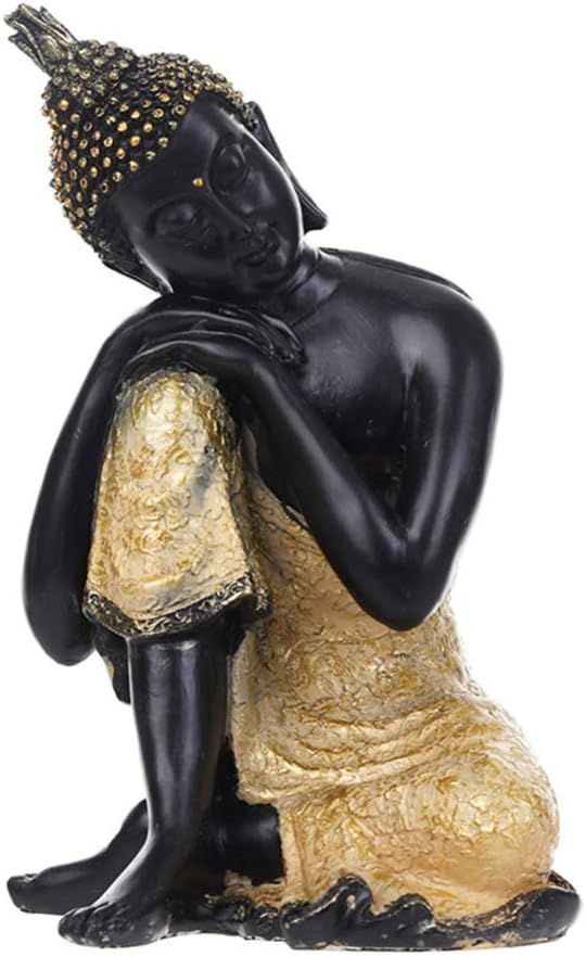 balacoo 1pc Buddha Style Aquarium Ornament Realistic Resin Fish Tank Decoration for Home and Shop Safe for Fish Creates Unique Water Landscape Easy Maintenance