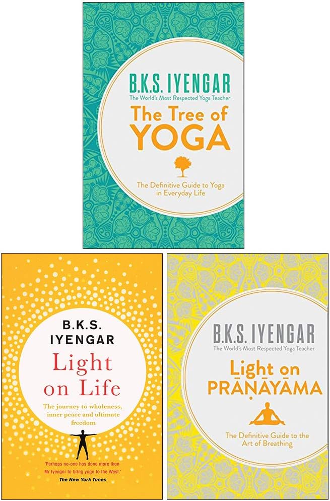 B.K.S. Iyengar Collection 3 Books Set (The Tree of Yoga, Light on Life, Light on Pranayama)