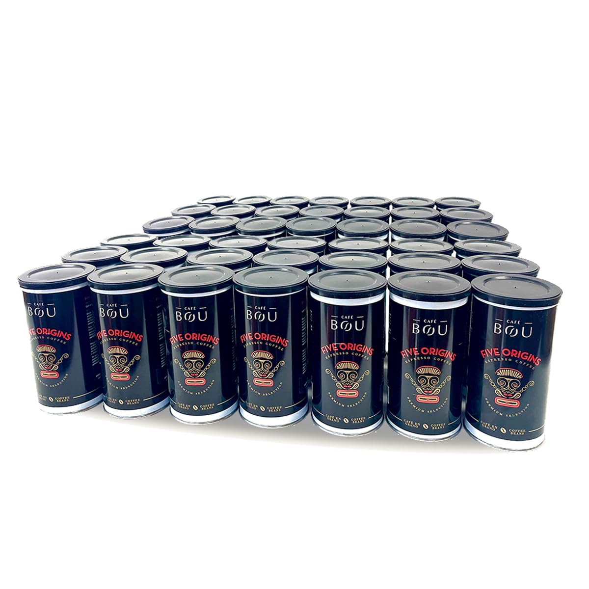 Café BOU - Grano Five Origins Edición Premium | 42 Botes x170g