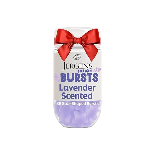 Jergens Loción de lavanda Bursts, Squishy en forma de estrella humectante, 38 unidades